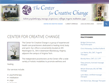 Tablet Screenshot of centerforcreativechange.net